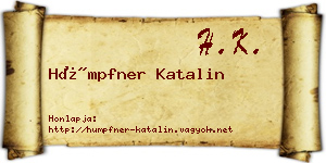 Hümpfner Katalin névjegykártya